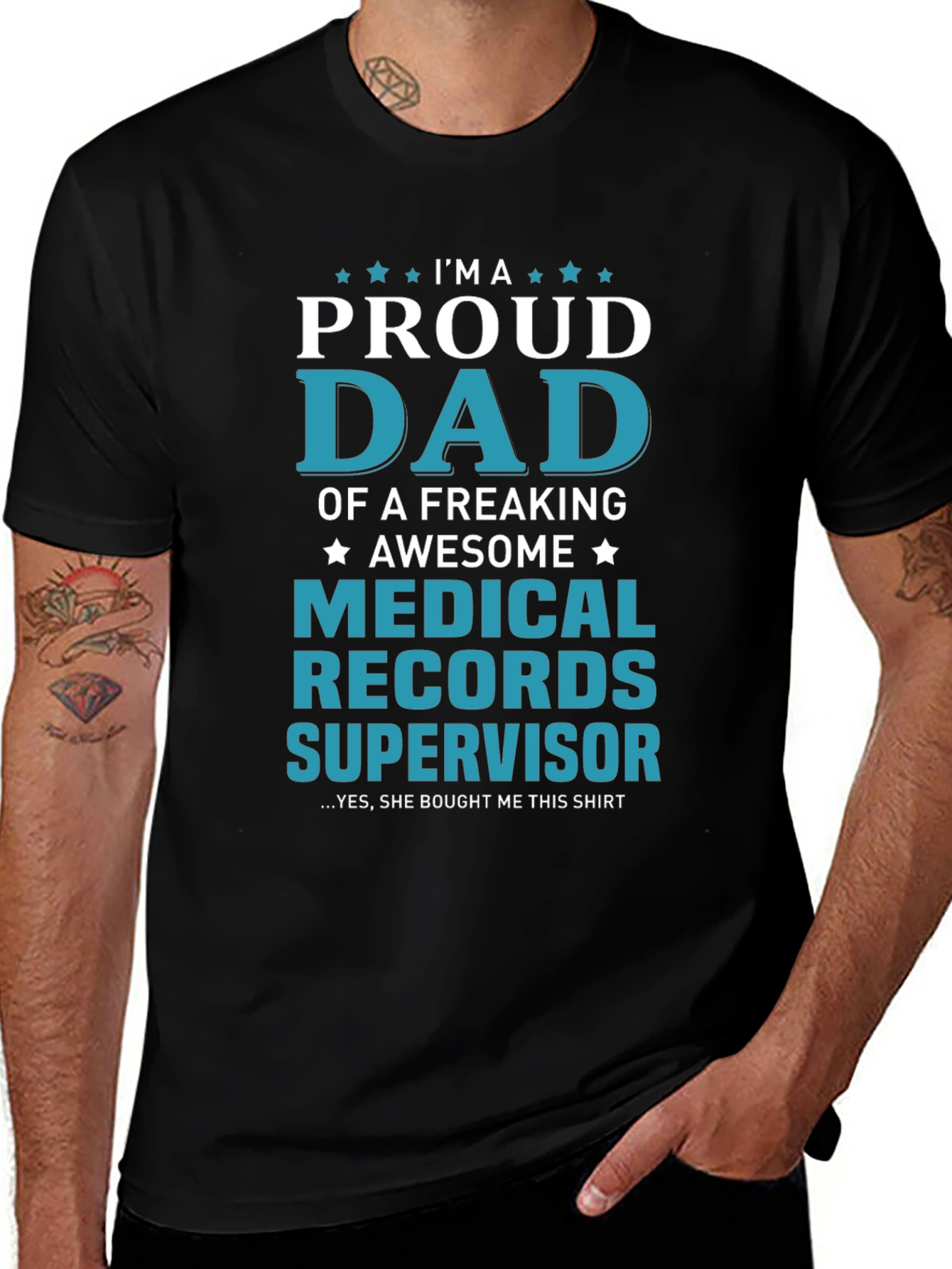 Proud Dad Medical Records Supervisor T-Shirt