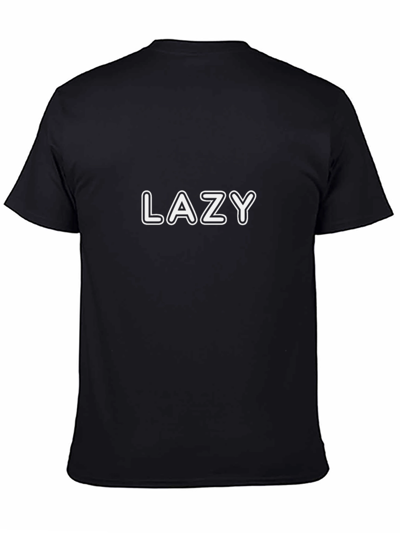 Lazy Graphic Tee - Casual Cotton Comfort