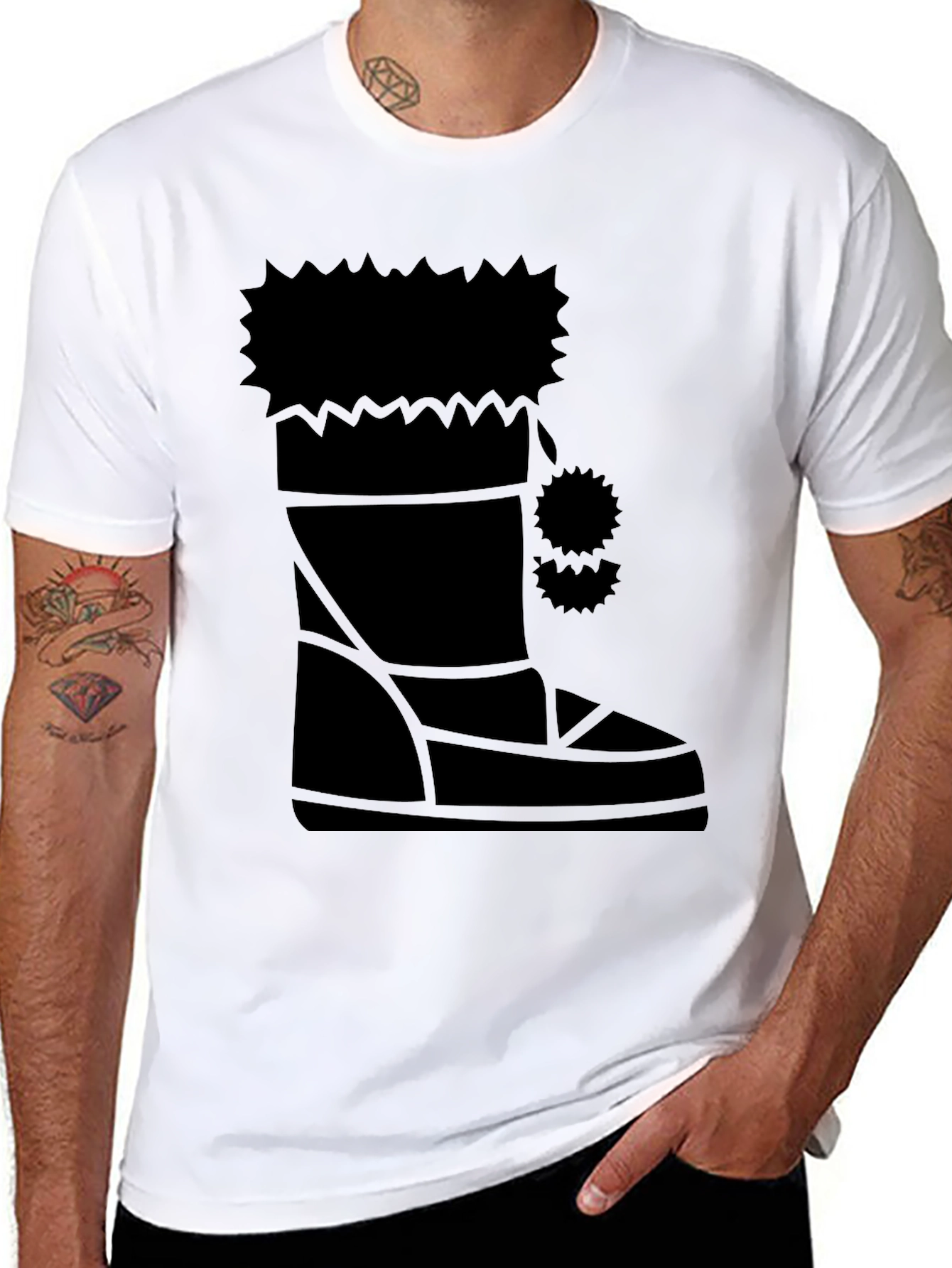 Festive Winter Boot Graphic Tee