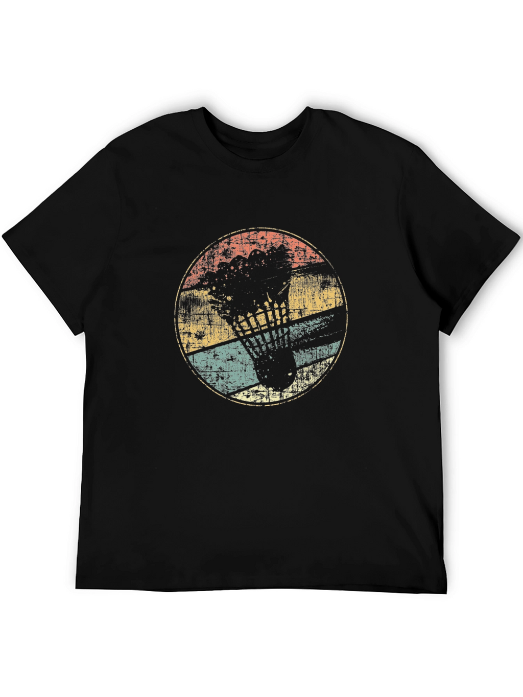 Retro Badminton Shuttlecock Graphic Tee