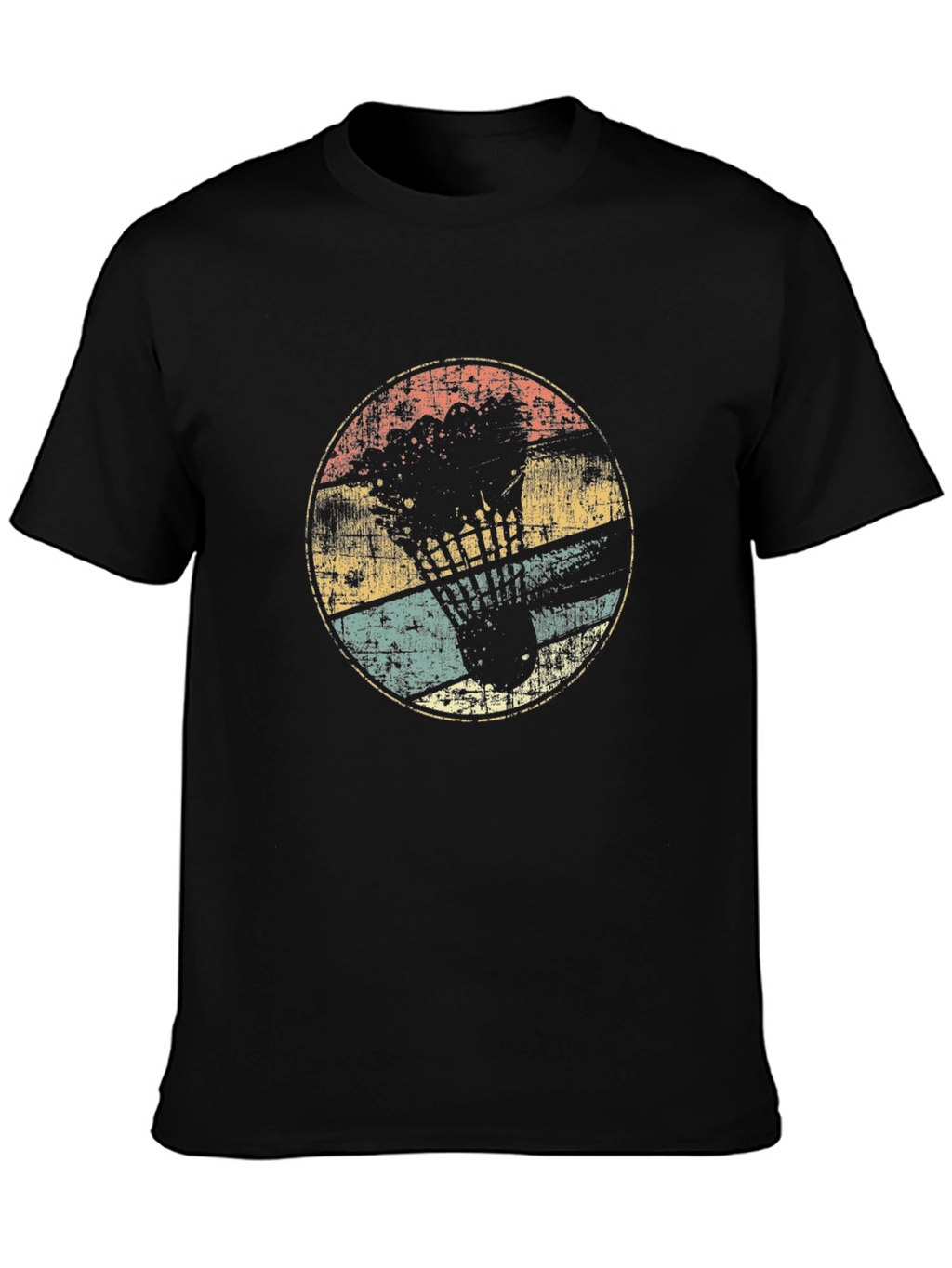 Retro Badminton Shuttlecock Graphic Tee