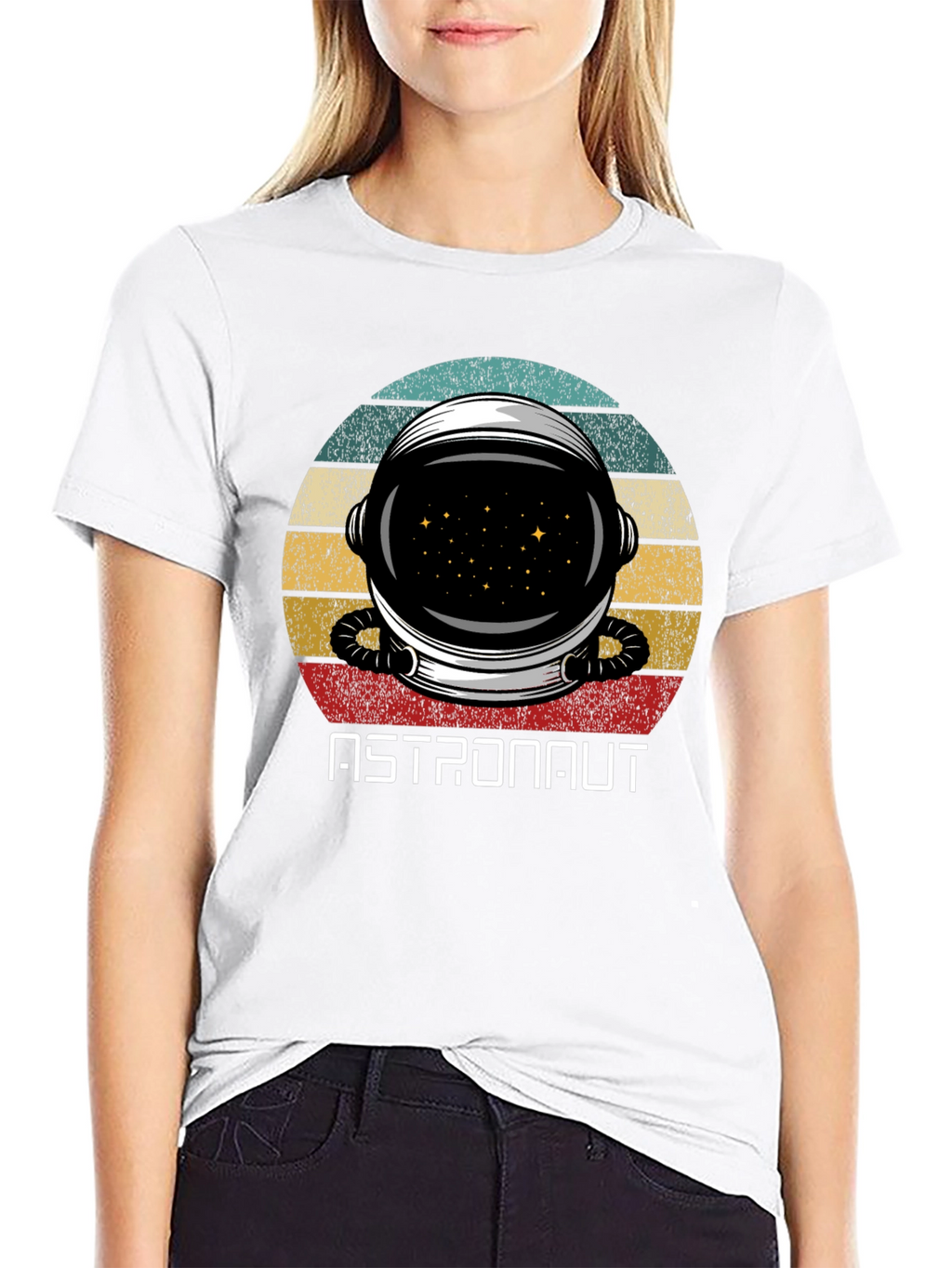 Retro Astronaut Helmet T-Shirt - Space Exploration