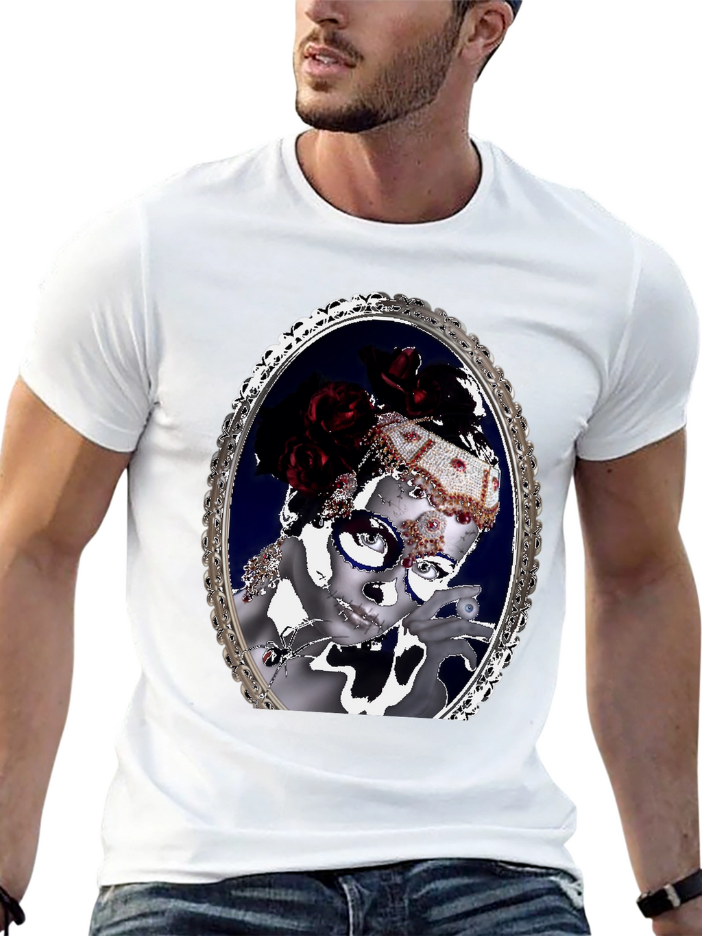 Ornate Framed Masquerade T-Shirt