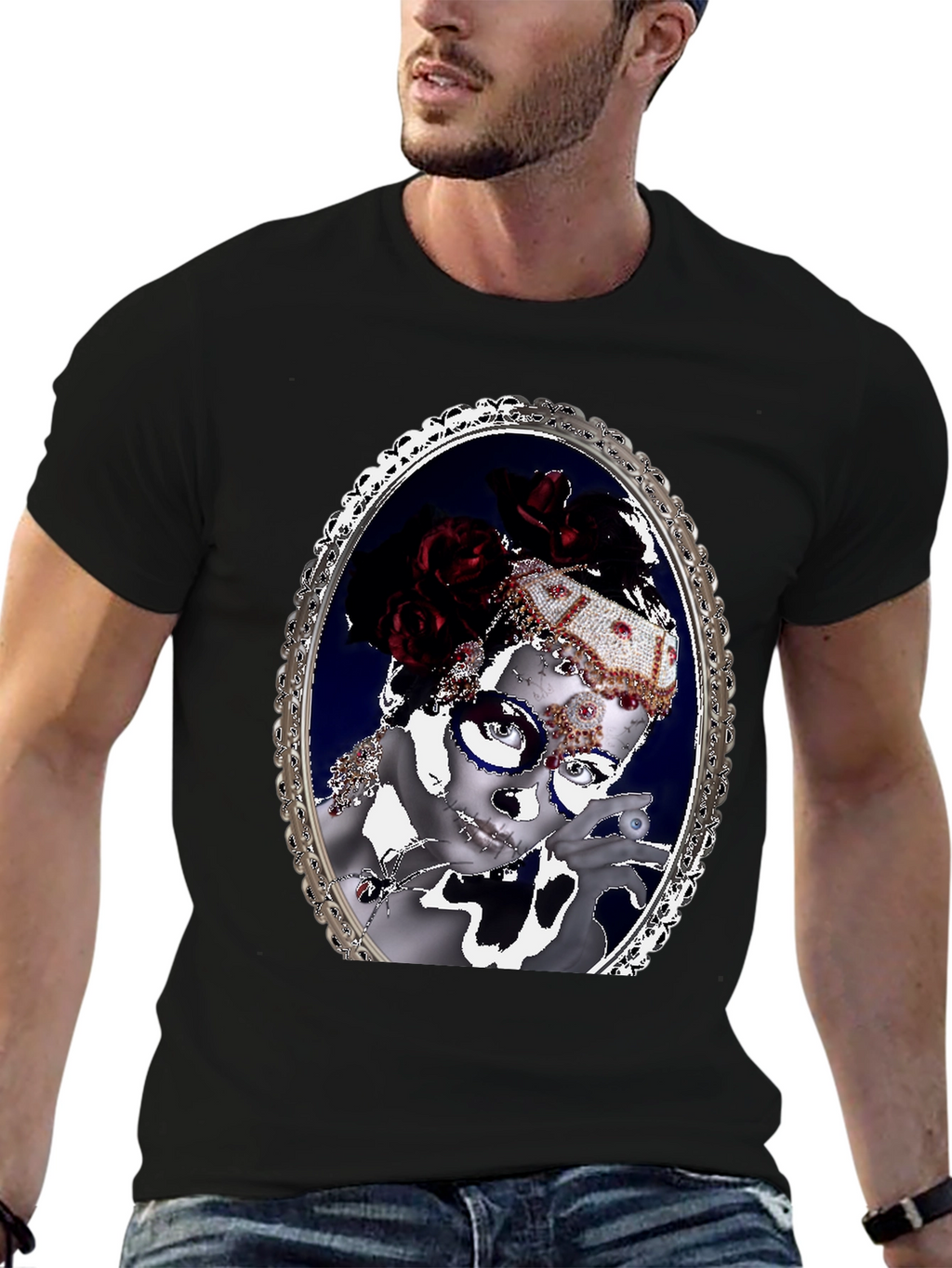 Ornate Framed Masquerade T-Shirt