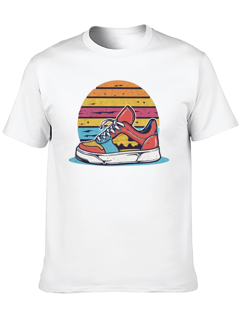 Retro Sneaker Graphic Tee - Black