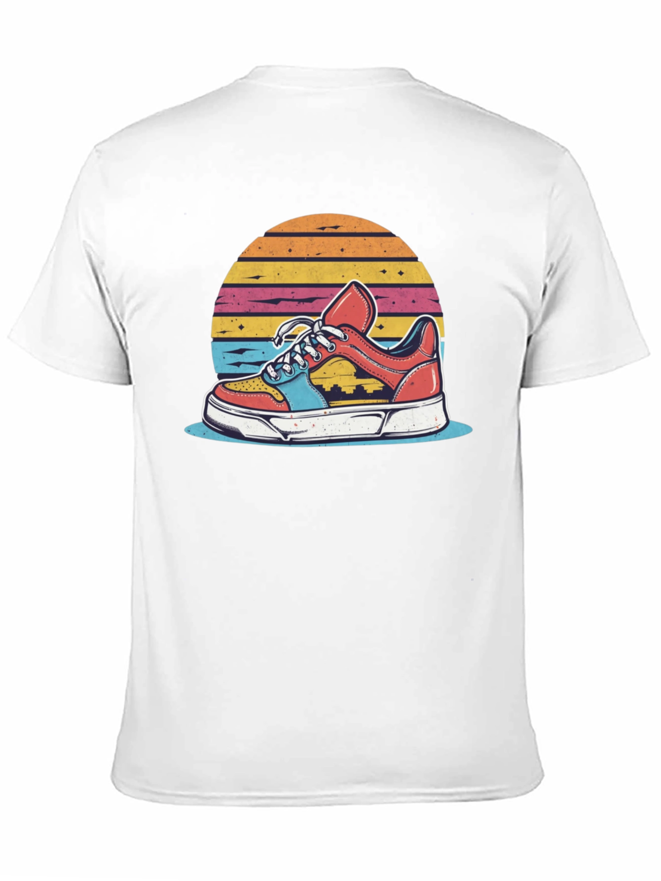 Retro Sneaker Graphic Tee - Black