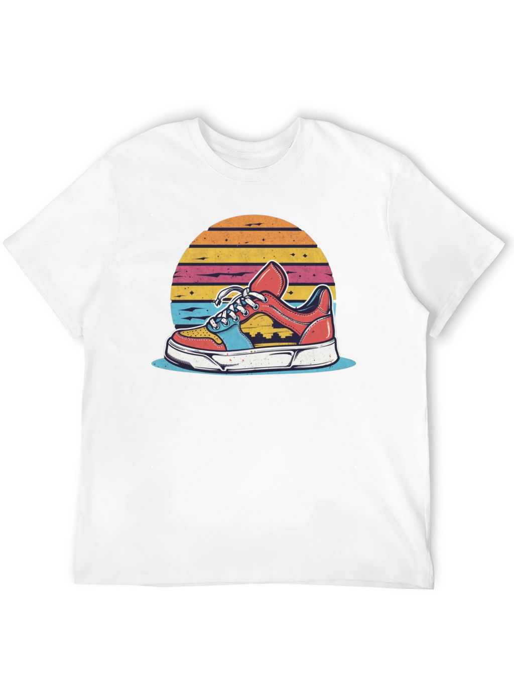 Retro Sneaker Graphic Tee - Black