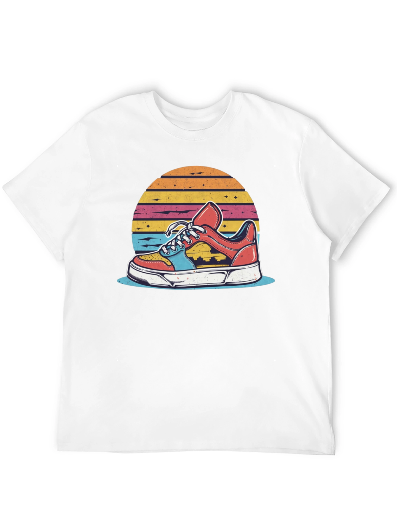 Retro Sneaker Graphic Tee - Black