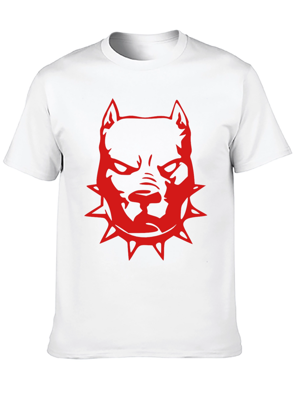 Red Pitbull Graphic T-Shirt - Black