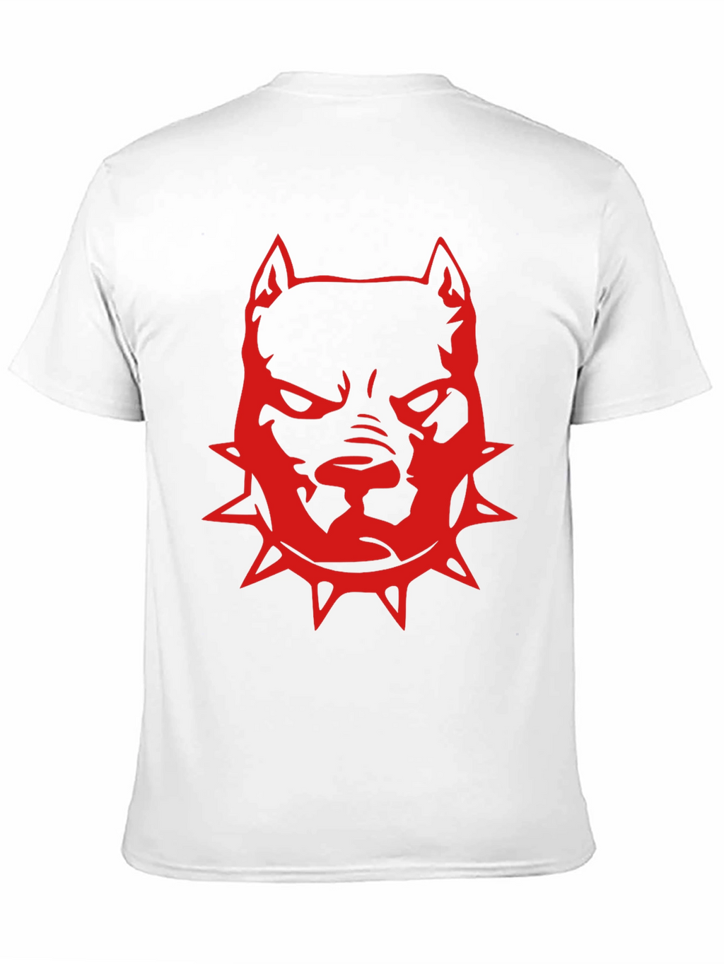 Red Pitbull Graphic T-Shirt - Black