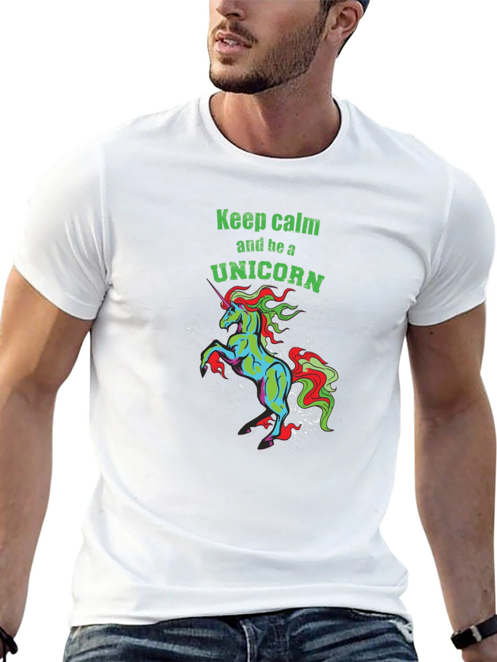 Unicorn Graphic Tee - Keep Calm