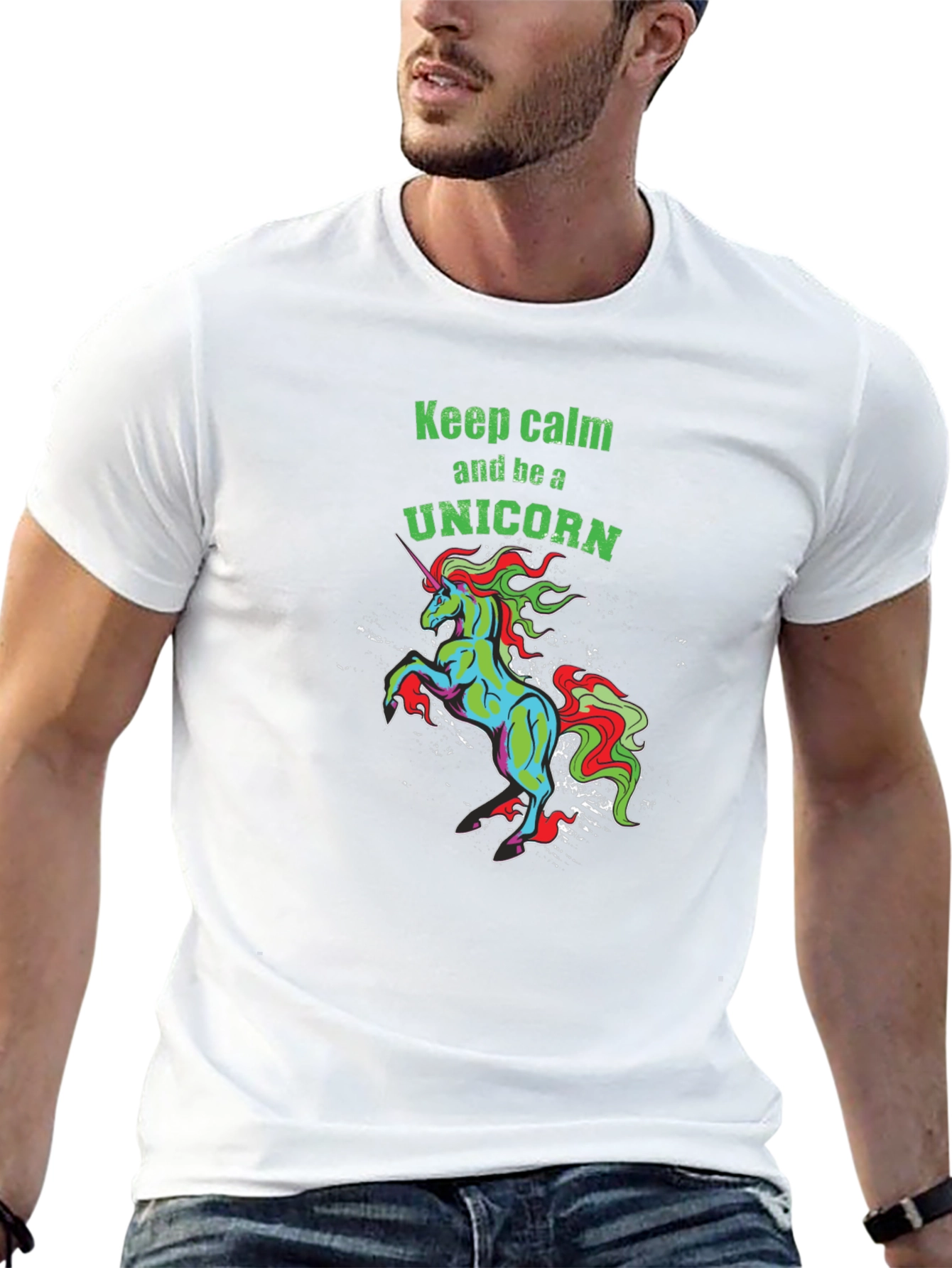 Unicorn Graphic Tee - Keep Calm