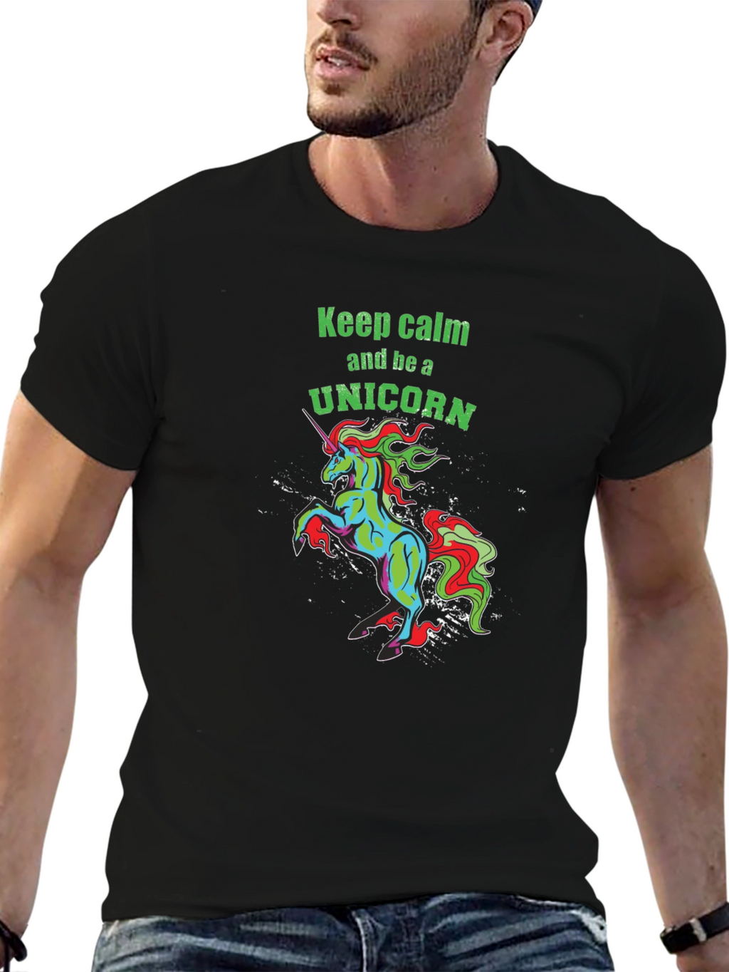 Unicorn Graphic Tee - Keep Calm