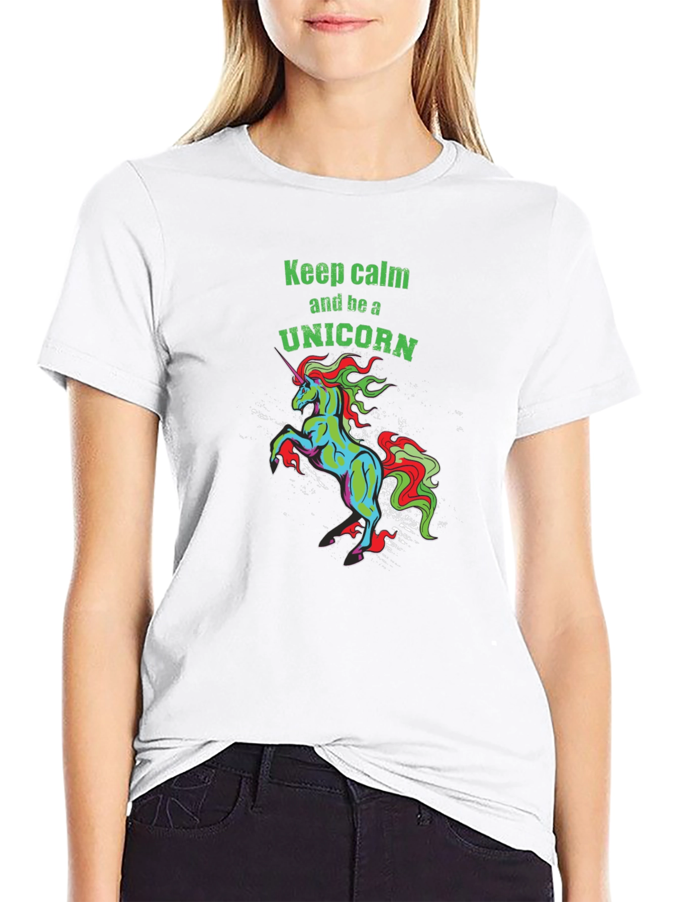 Unicorn Graphic Tee - Keep Calm