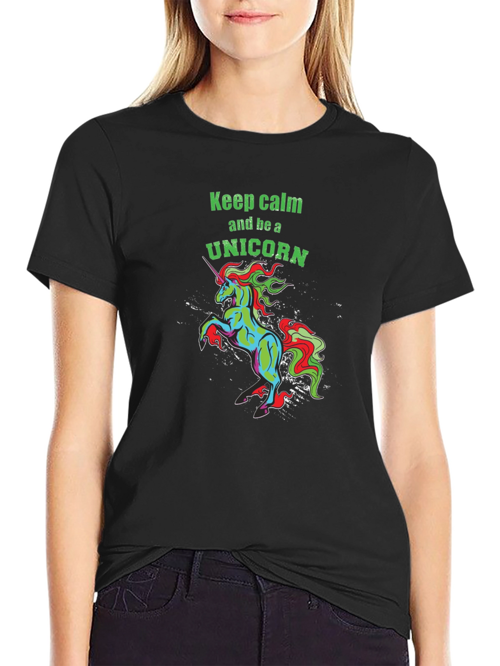 Unicorn Graphic Tee - Keep Calm