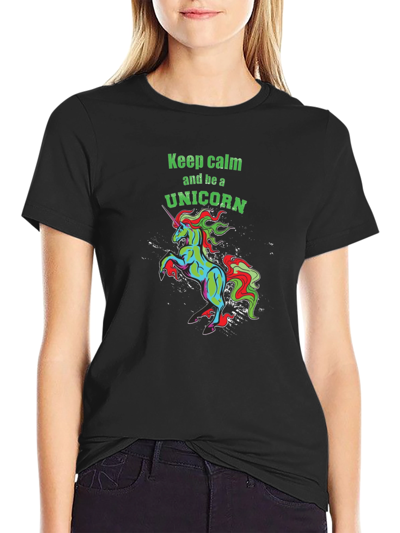 Unicorn Graphic Tee - Keep Calm