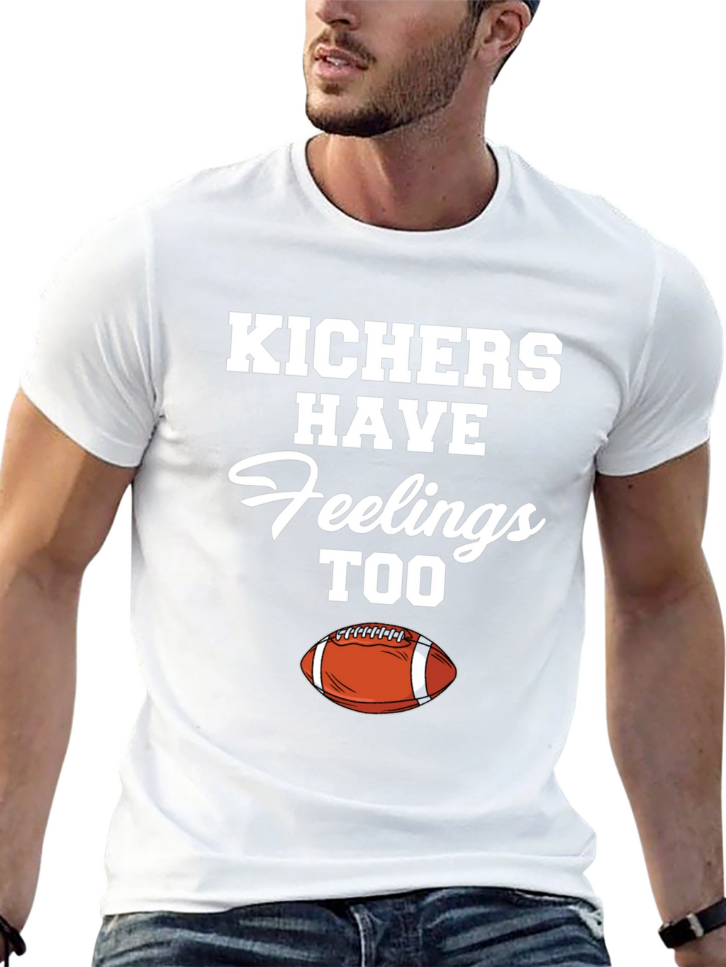 Kichers Have Feelings Too Black T-Shirt