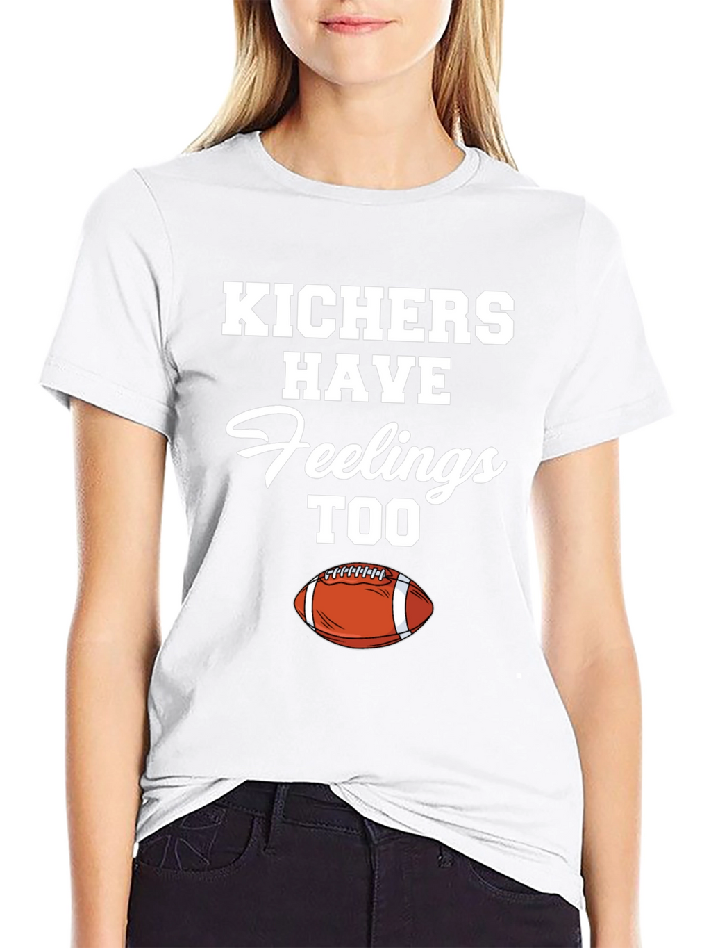 Kichers Have Feelings Too Black T-Shirt