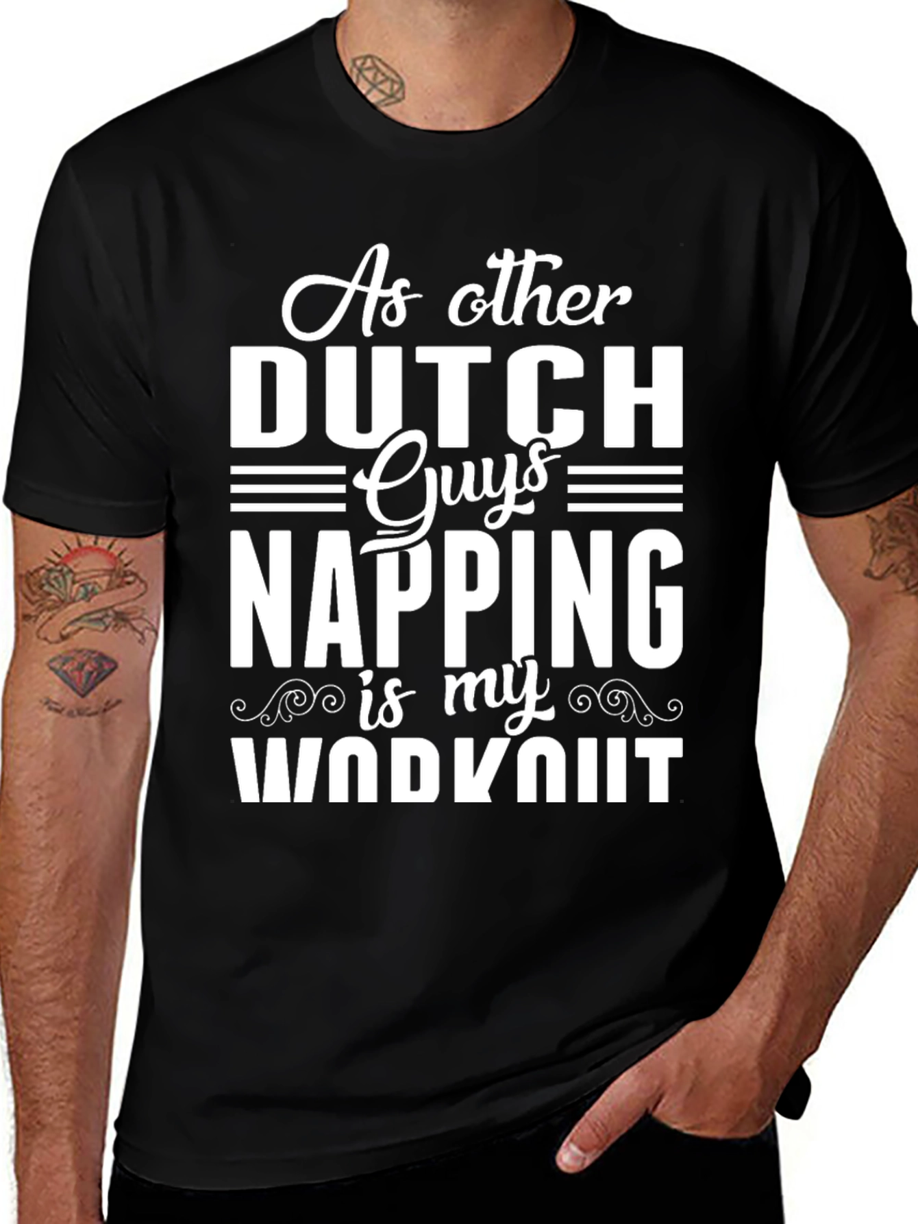 Funny Dutch Napping Workout T-Shirt