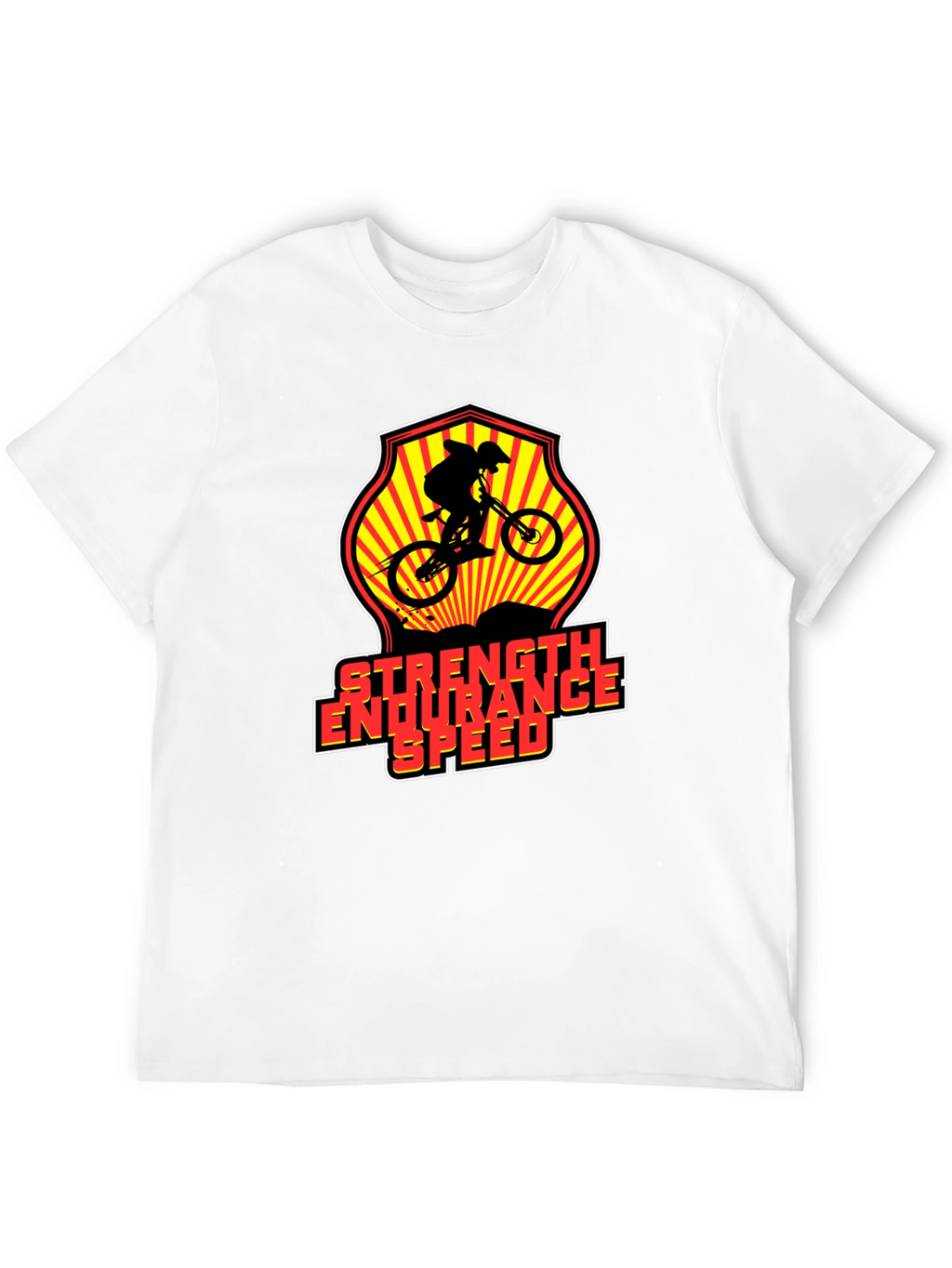 Mountain Bike Adventure T-Shirt - Strength Endurance Speed