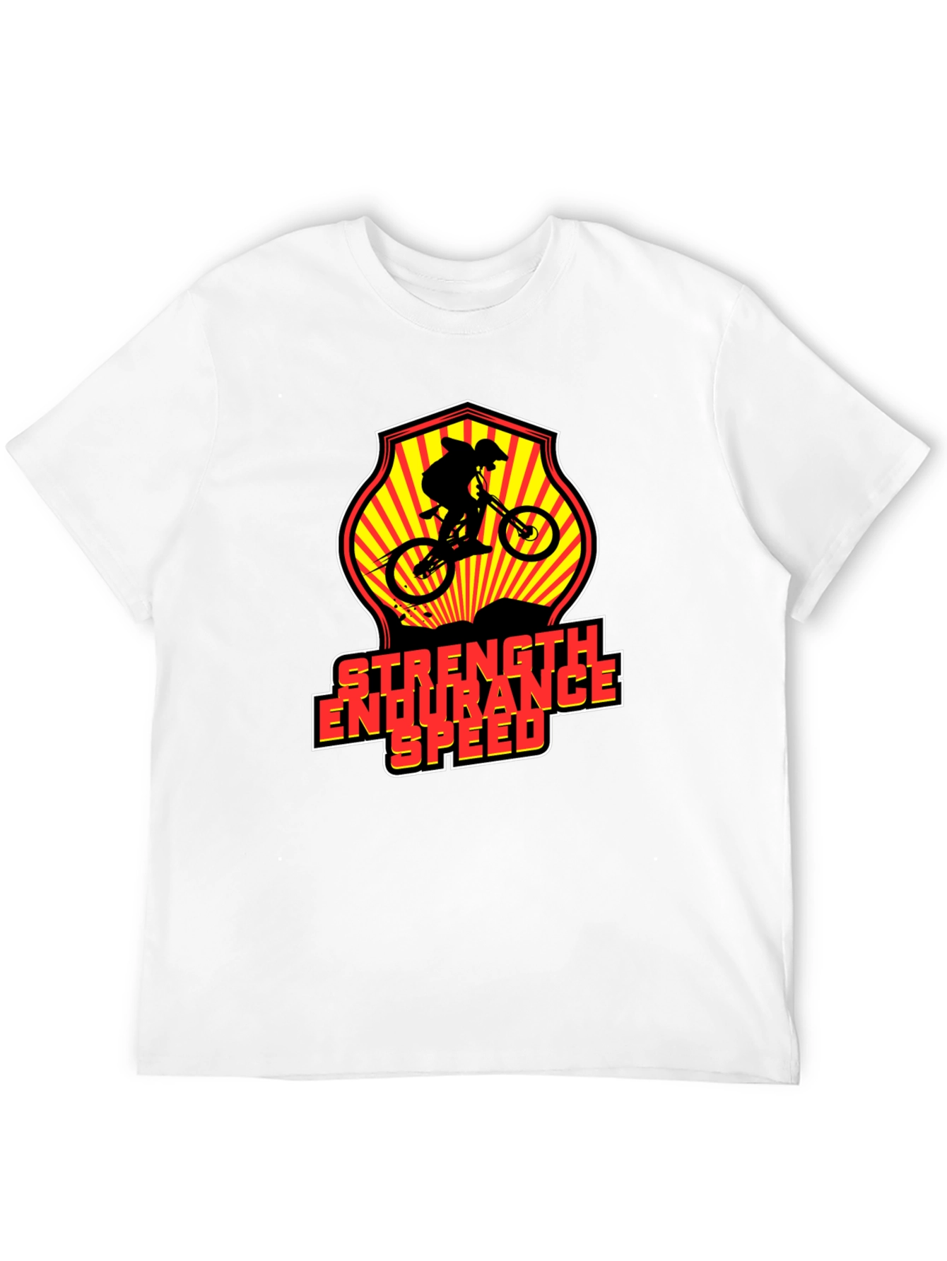 Mountain Bike Adventure T-Shirt - Strength Endurance Speed