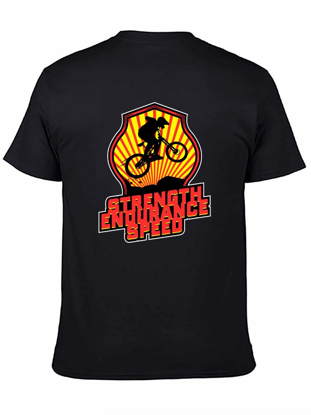 Mountain Bike Adventure T-Shirt - Strength Endurance Speed