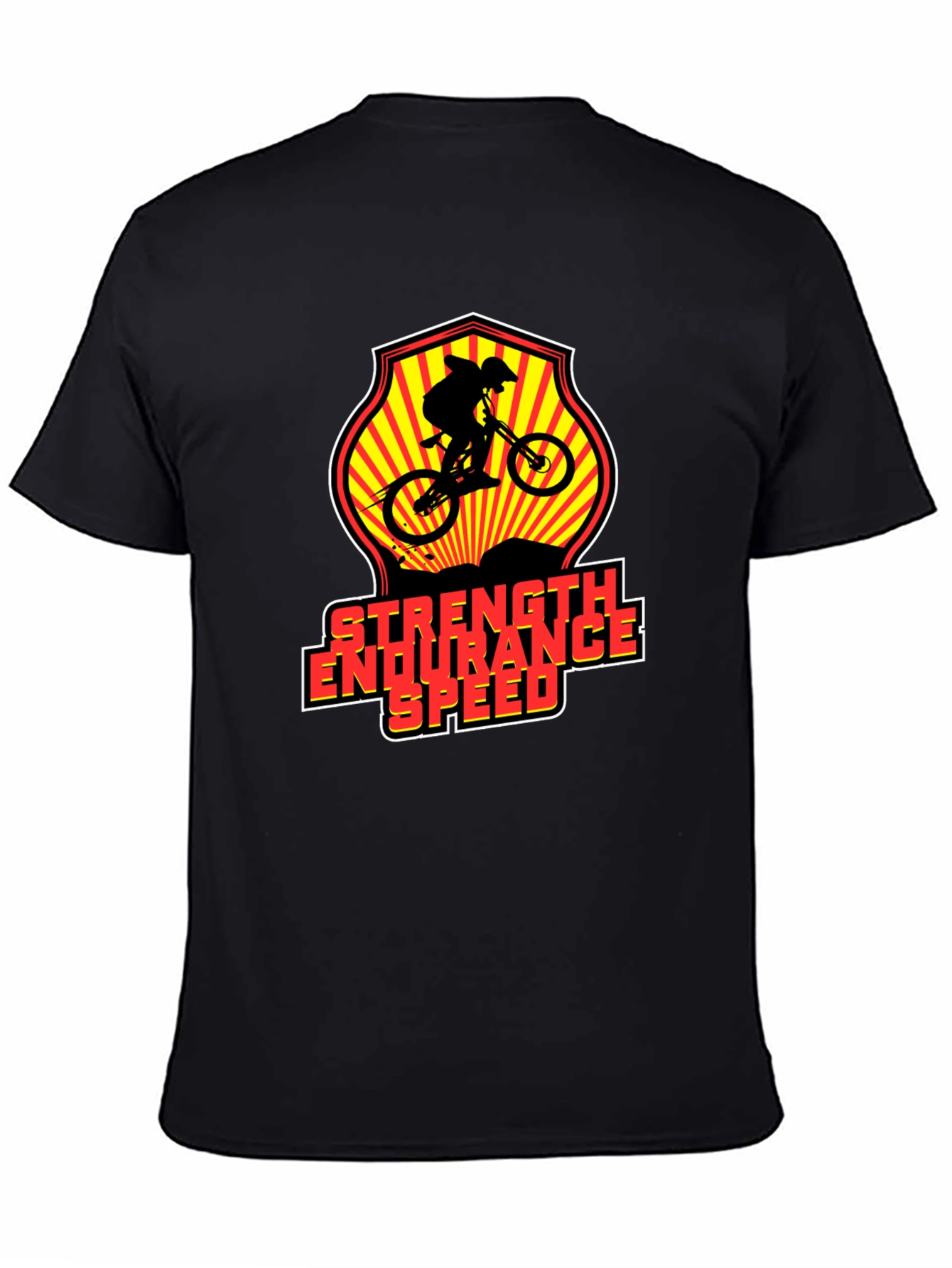 Mountain Bike Adventure T-Shirt - Strength Endurance Speed