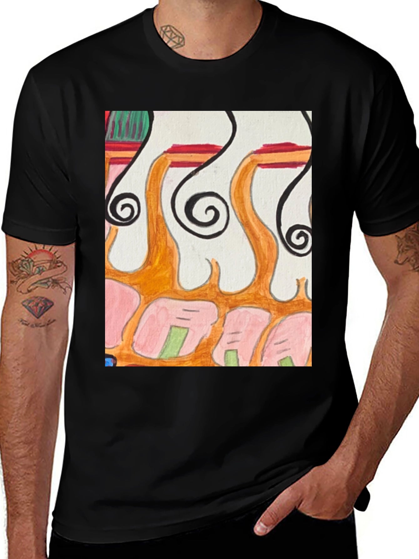 Abstract Art Graphic Tee - Unique Design