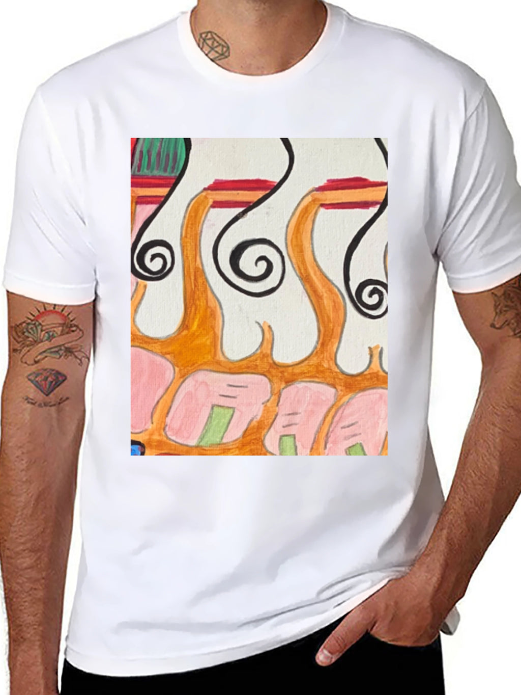 Abstract Art Graphic Tee - Unique Design