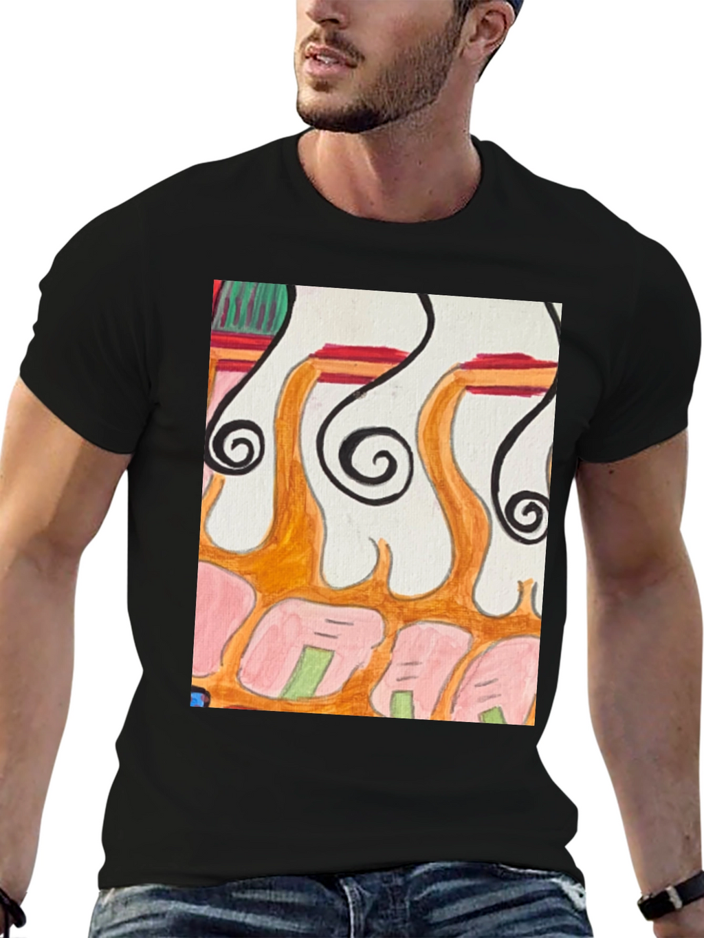 Abstract Art Graphic Tee - Unique Design
