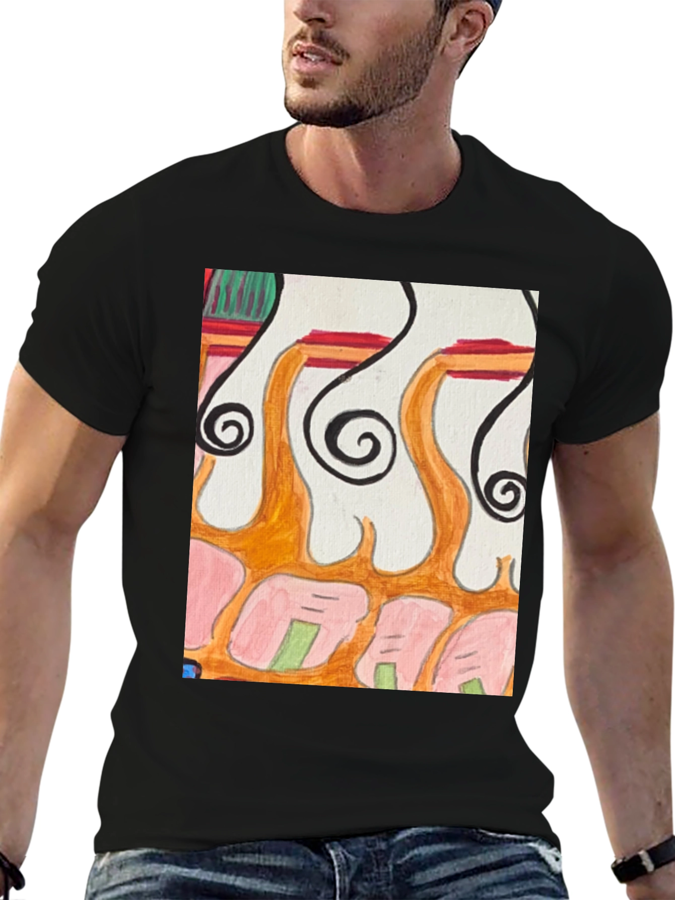 Abstract Art Graphic Tee - Unique Design