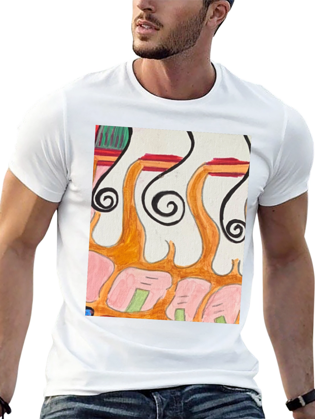Abstract Art Graphic Tee - Unique Design