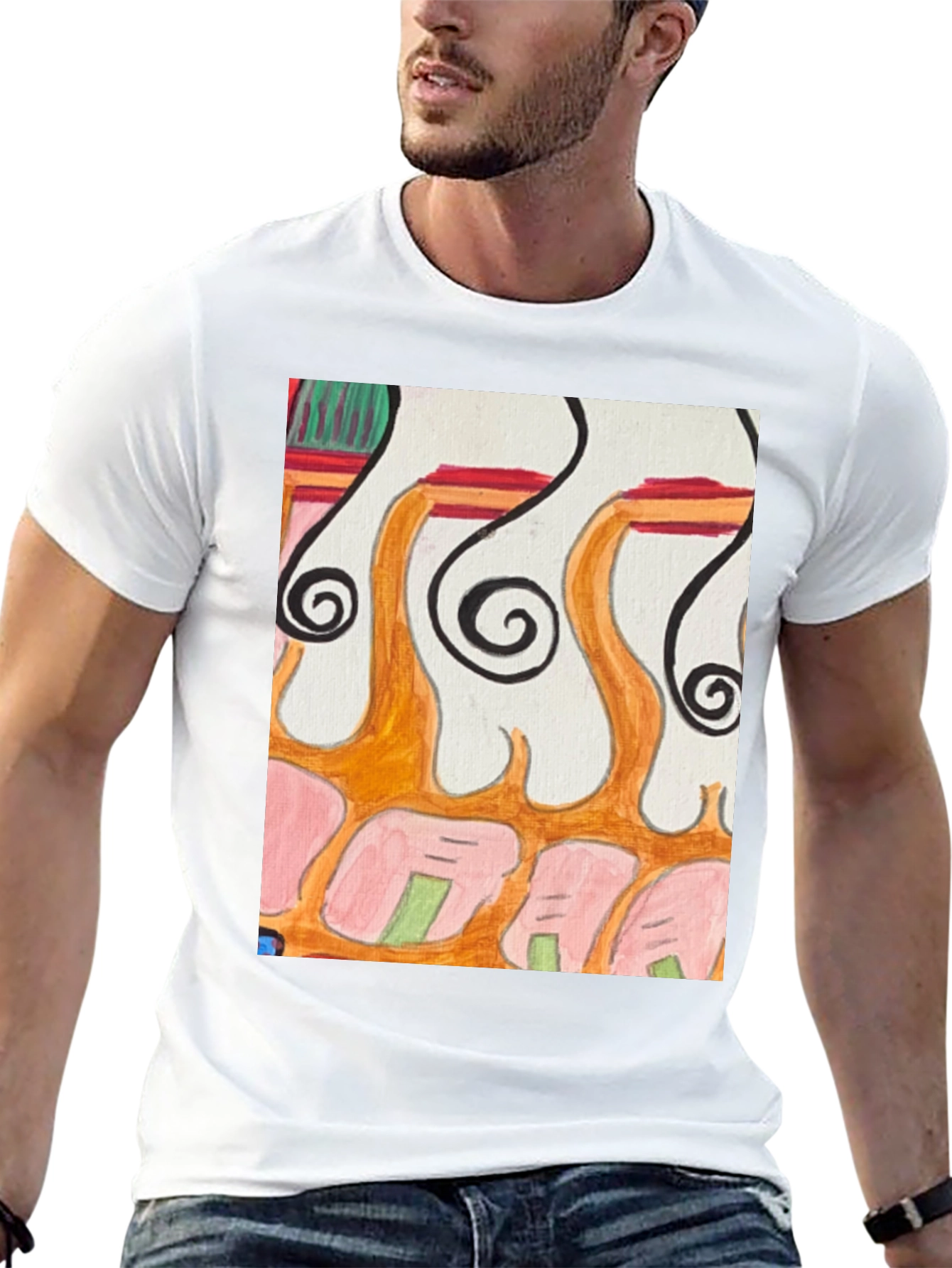 Abstract Art Graphic Tee - Unique Design