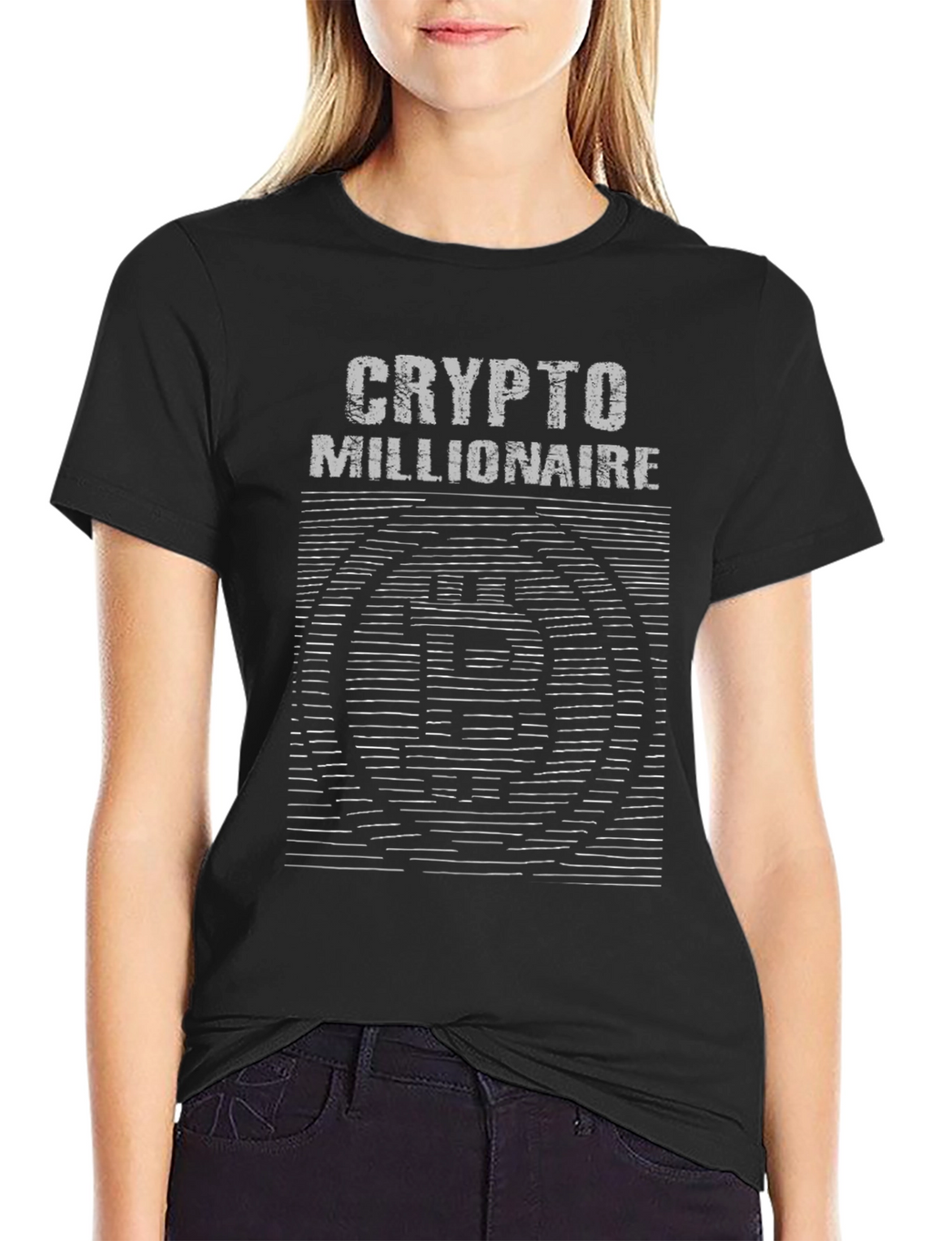 Crypto Millionaire T-Shirt Bitcoin Design