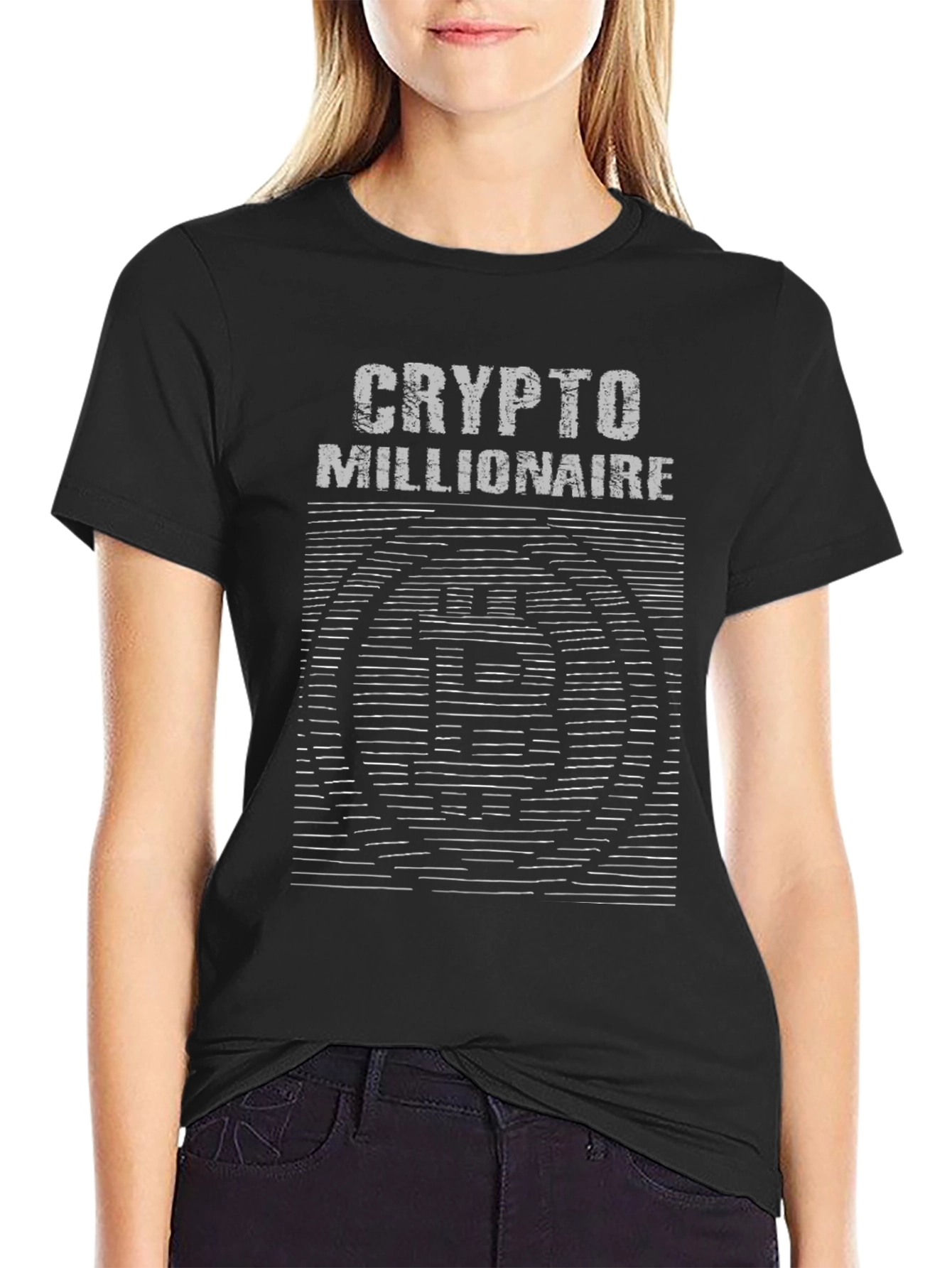 Crypto Millionaire T-Shirt Bitcoin Design