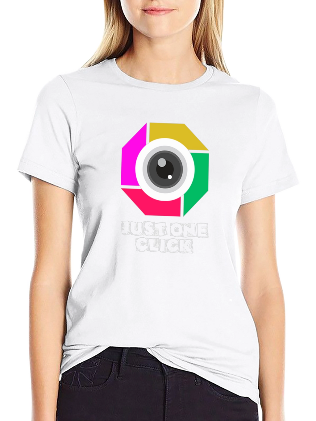 Just One Click Camera Graphic T-Shirt