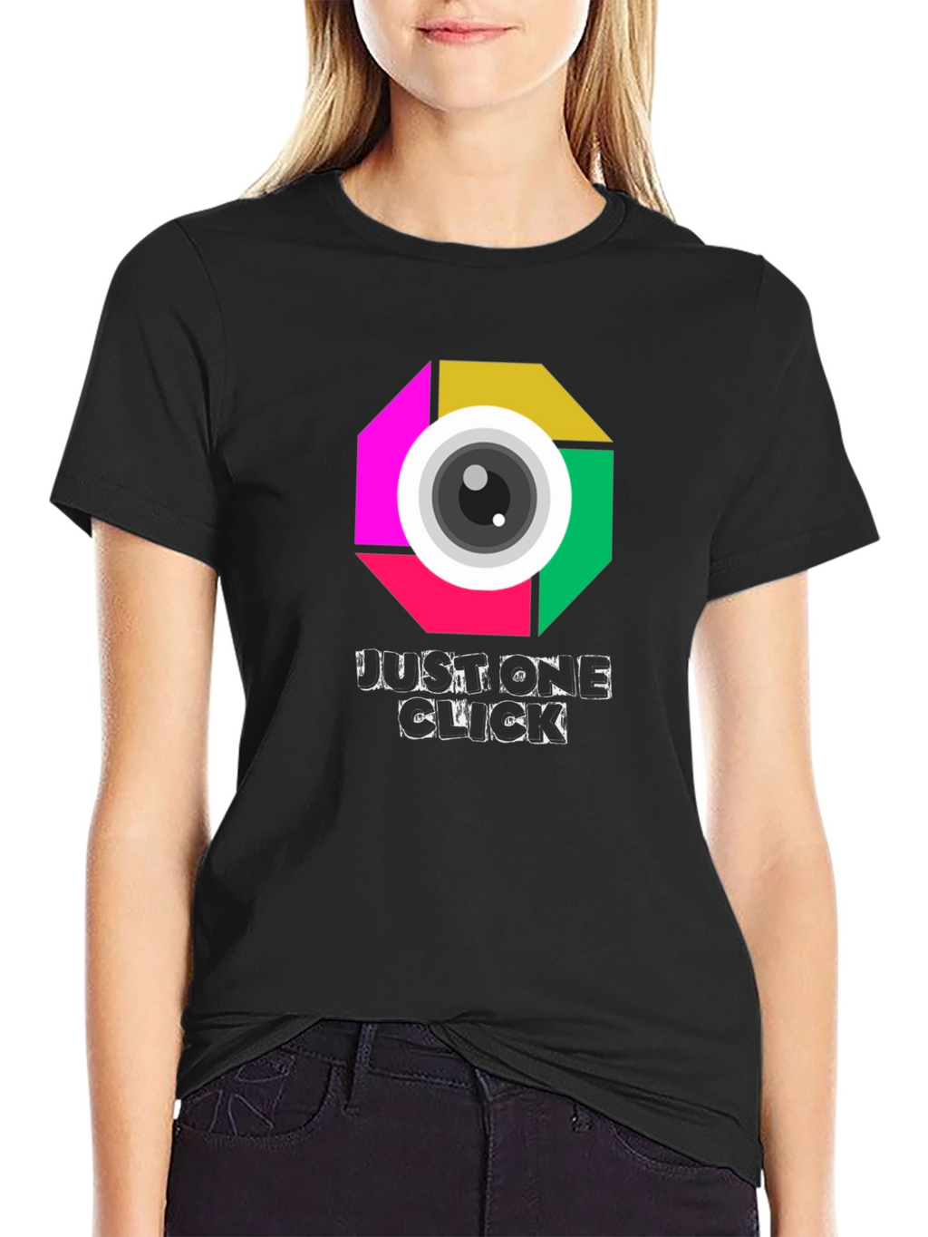 Just One Click Camera Graphic T-Shirt