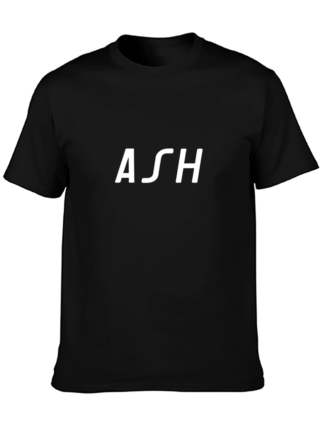 ASH T-Shirt - Black Crew Neck Tee