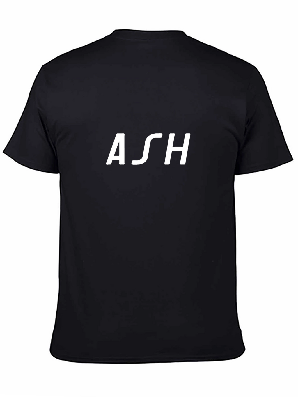 ASH T-Shirt - Black Crew Neck Tee