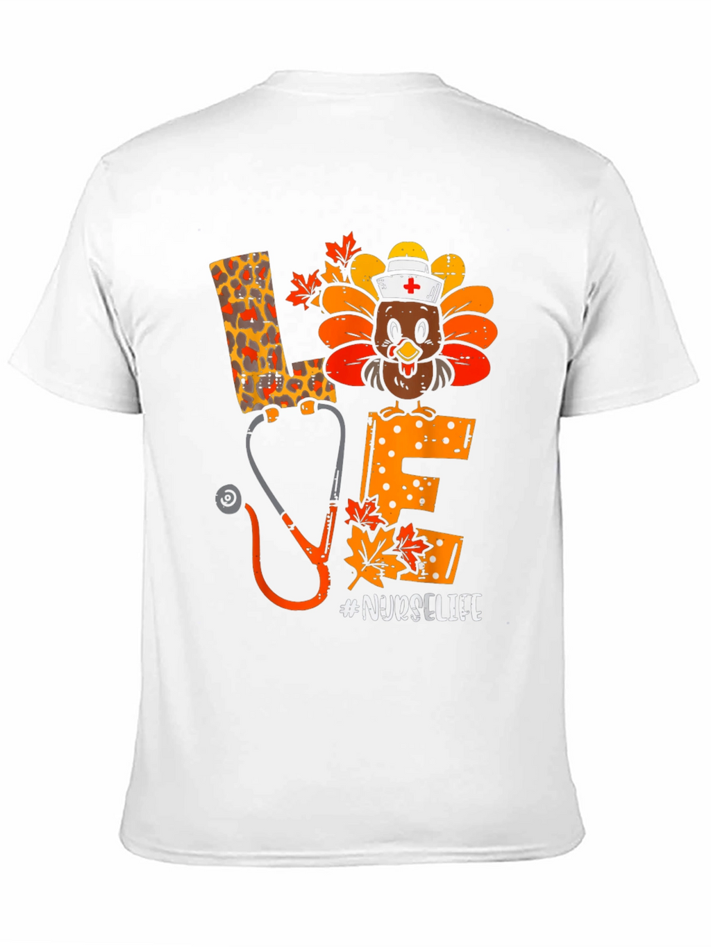 Nurse Life Thanksgiving Turkey Graphic Tee
