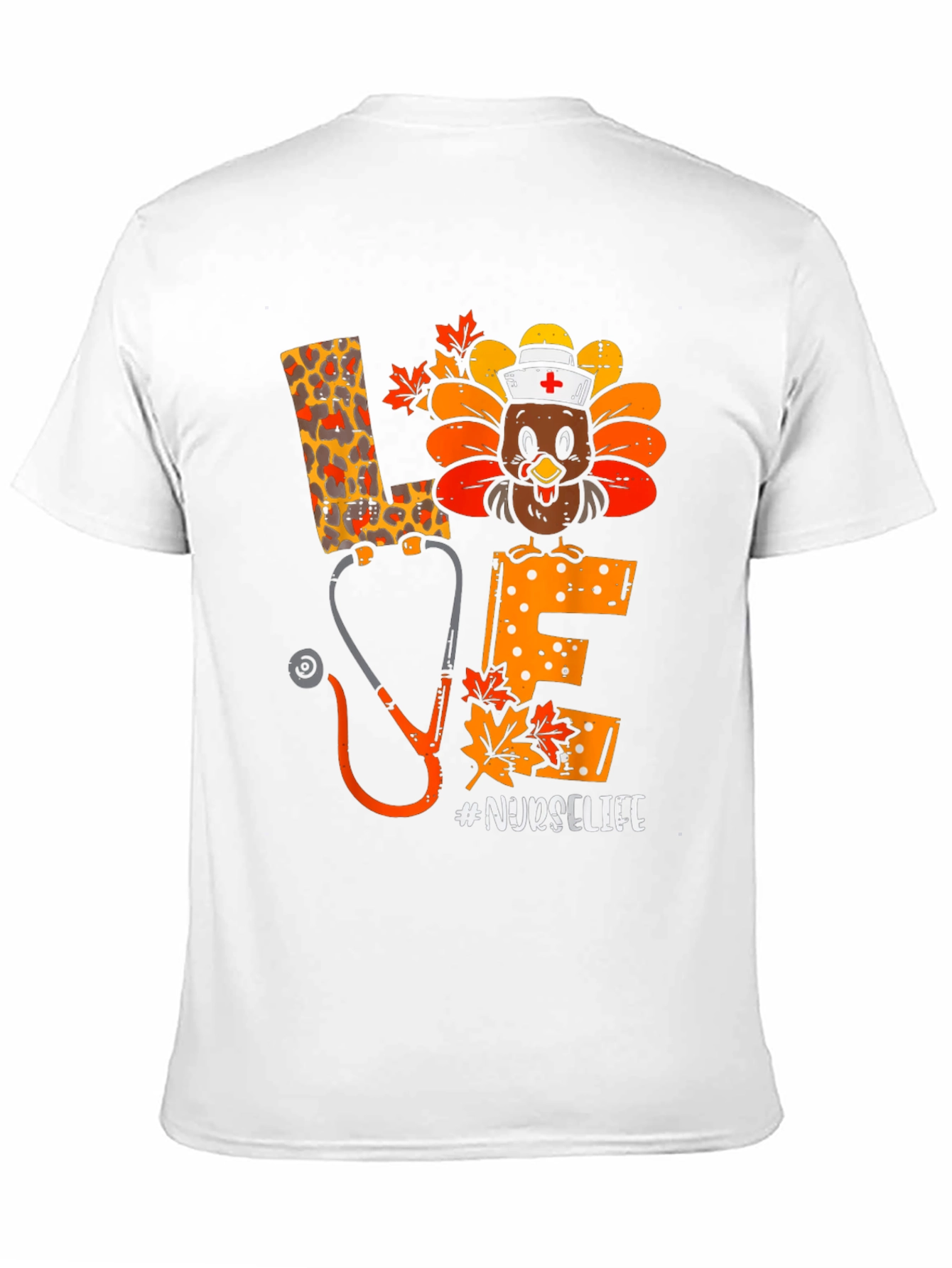 Nurse Life Thanksgiving Turkey Graphic Tee