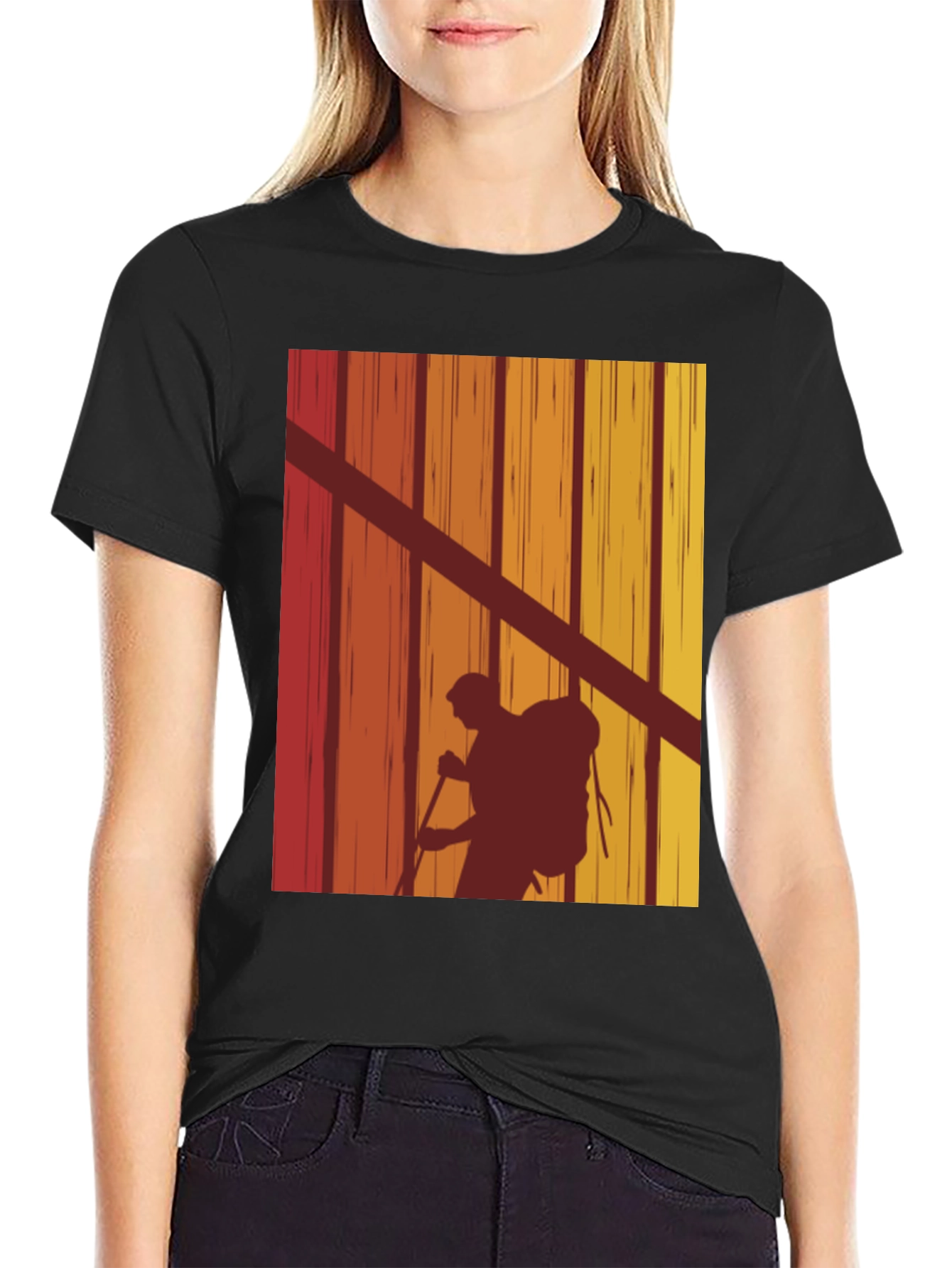 Vintage Hiker Silhouette Graphic Tee
