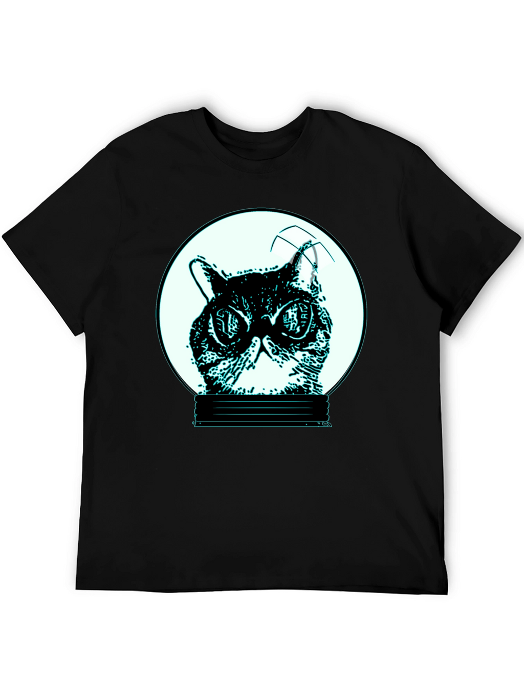 Cool Cat in Bulb Graphic Tee