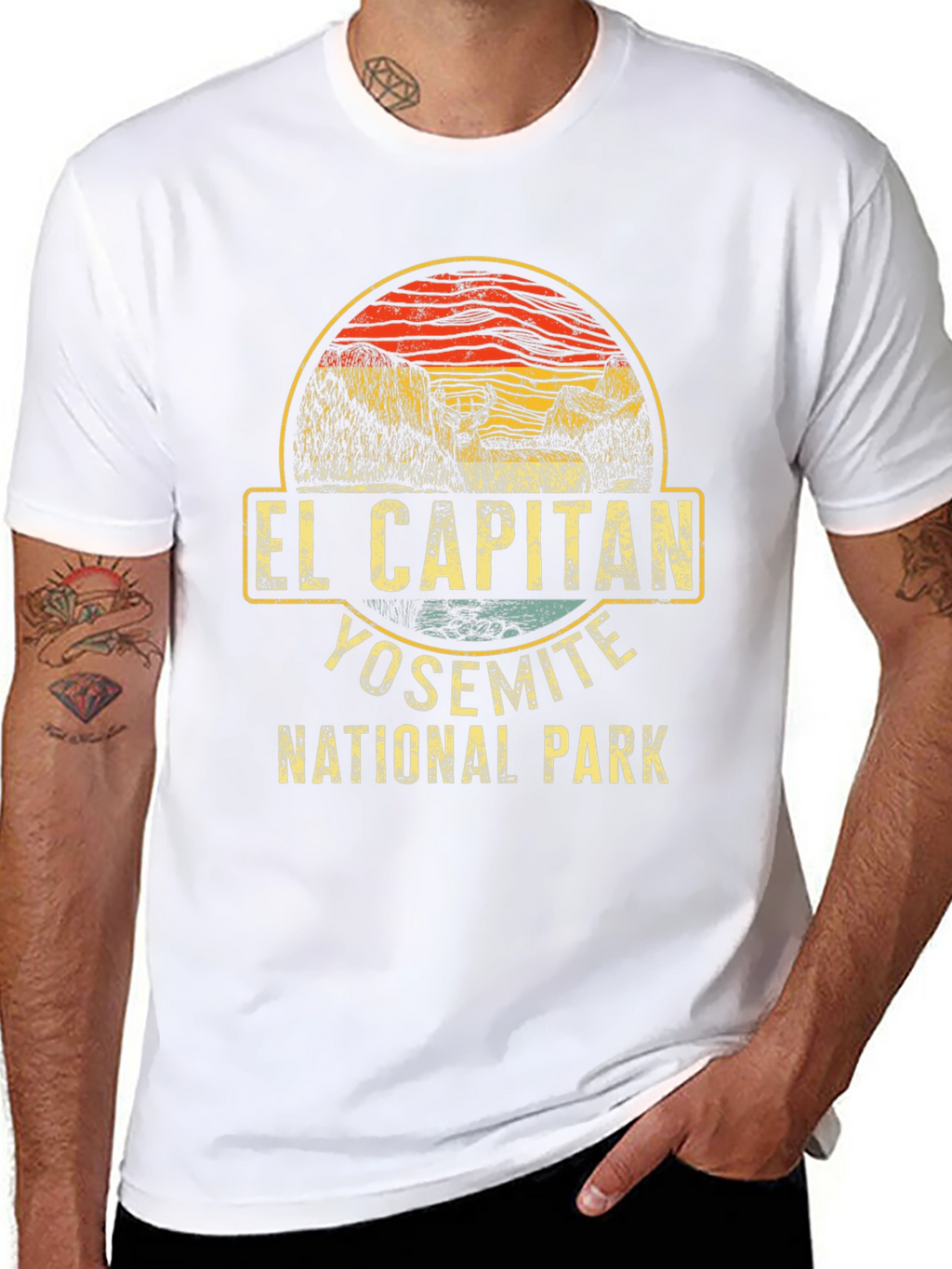 El Capitan Yosemite National Park Black T-Shirt