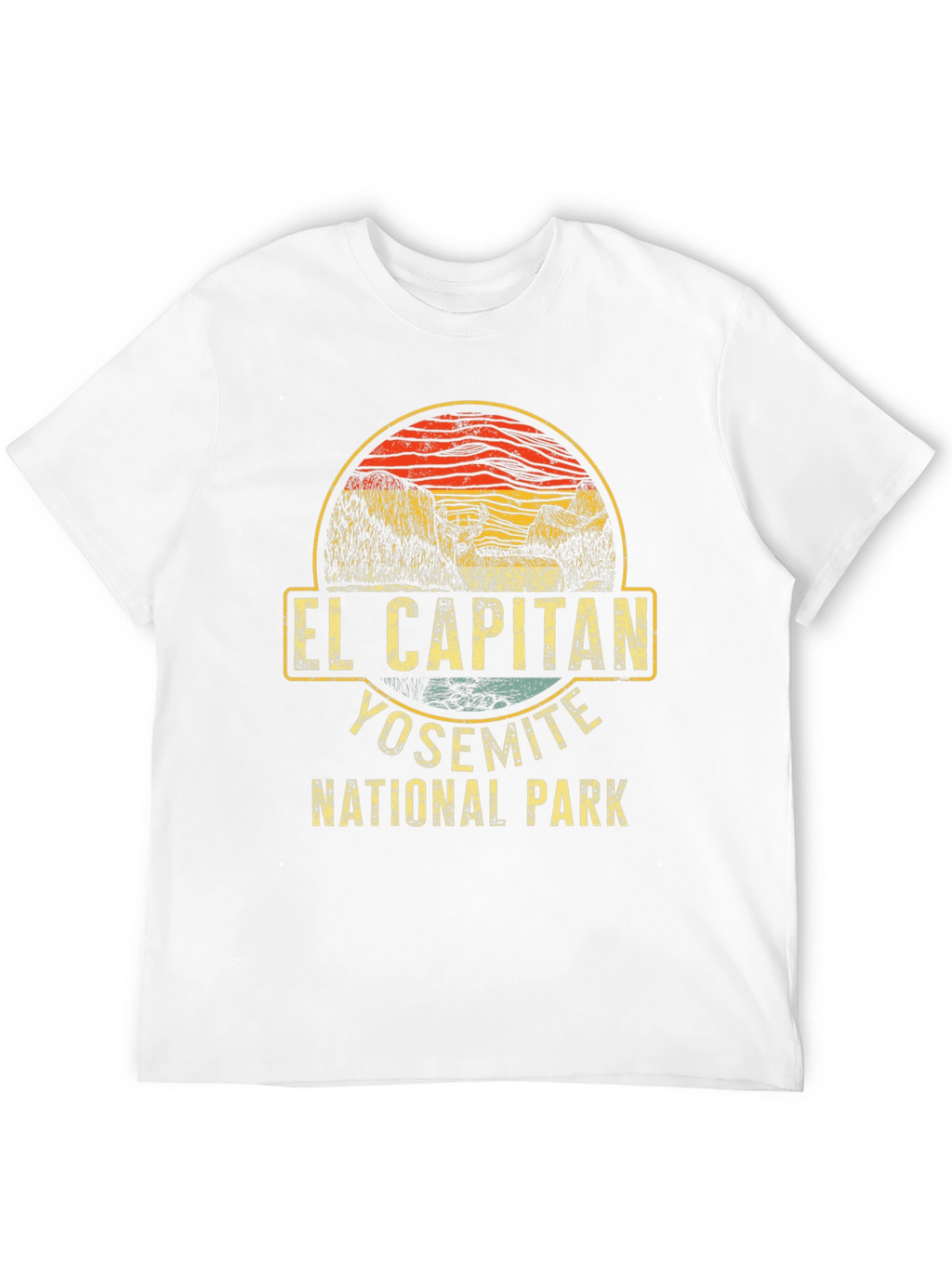 El Capitan Yosemite National Park Black T-Shirt