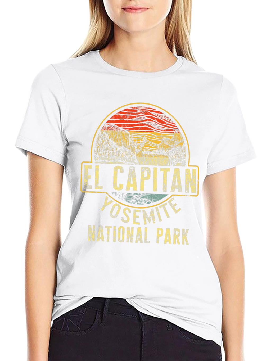 El Capitan Yosemite National Park Black T-Shirt