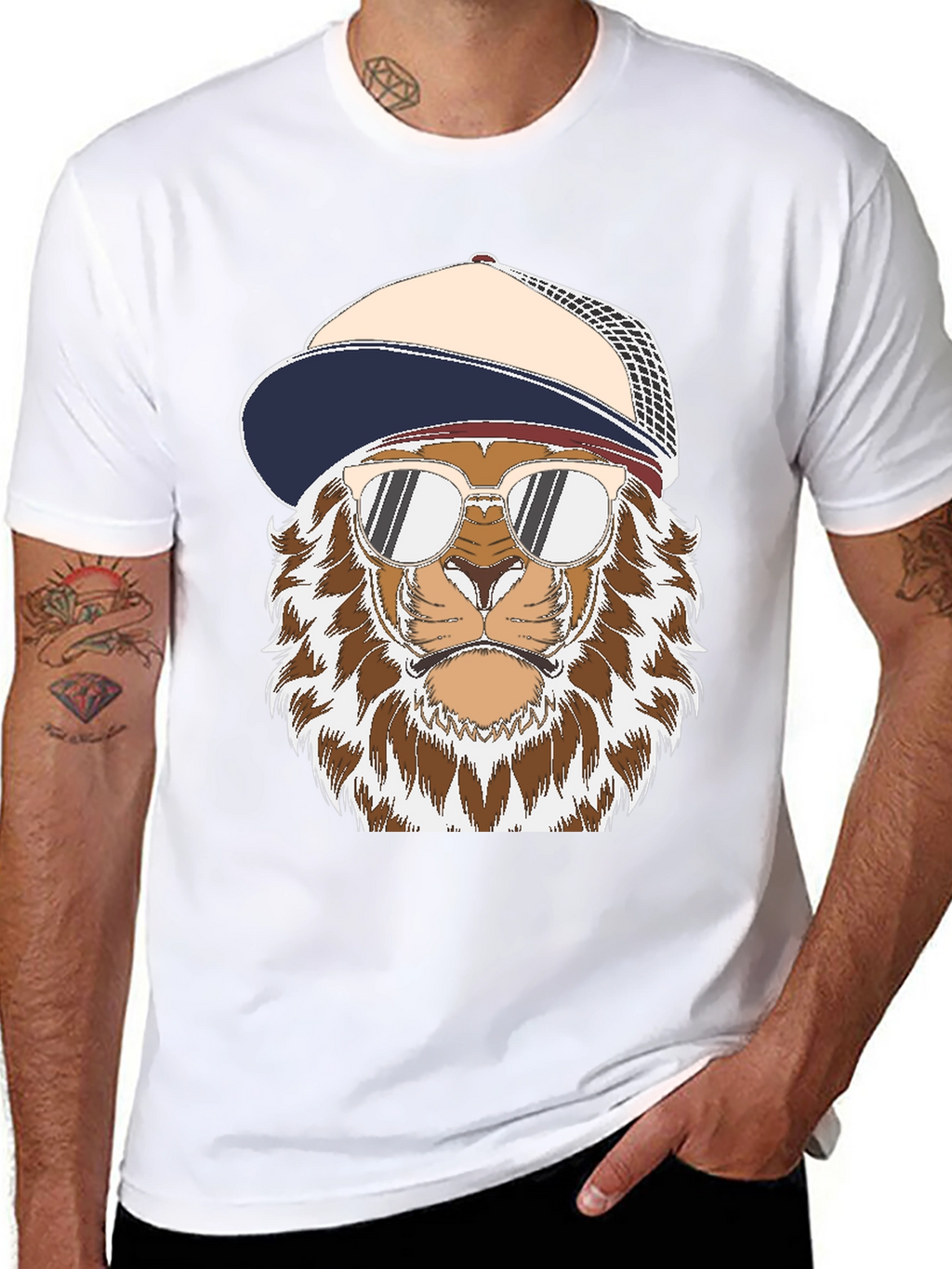 Cool Lion Graphic Tee - Streetwear Style