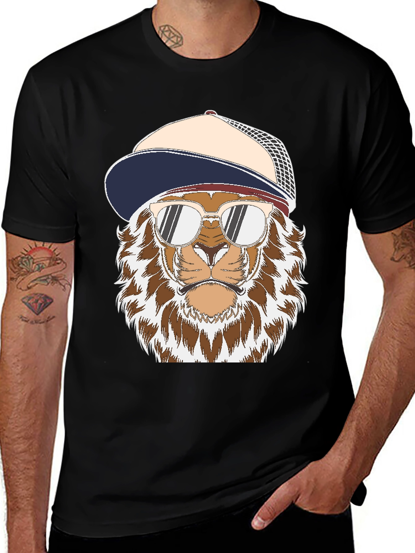 Cool Lion Graphic Tee - Streetwear Style