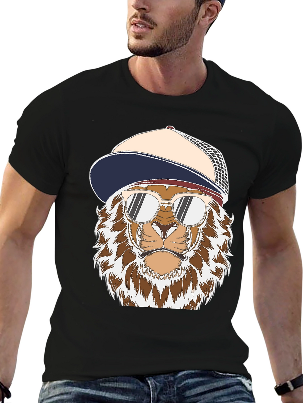 Cool Lion Graphic Tee - Streetwear Style