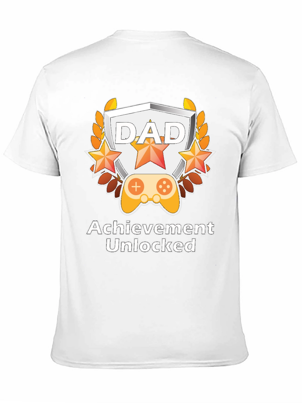 Dad Achievement Unlocked T-Shirt Gaming Fathers Day